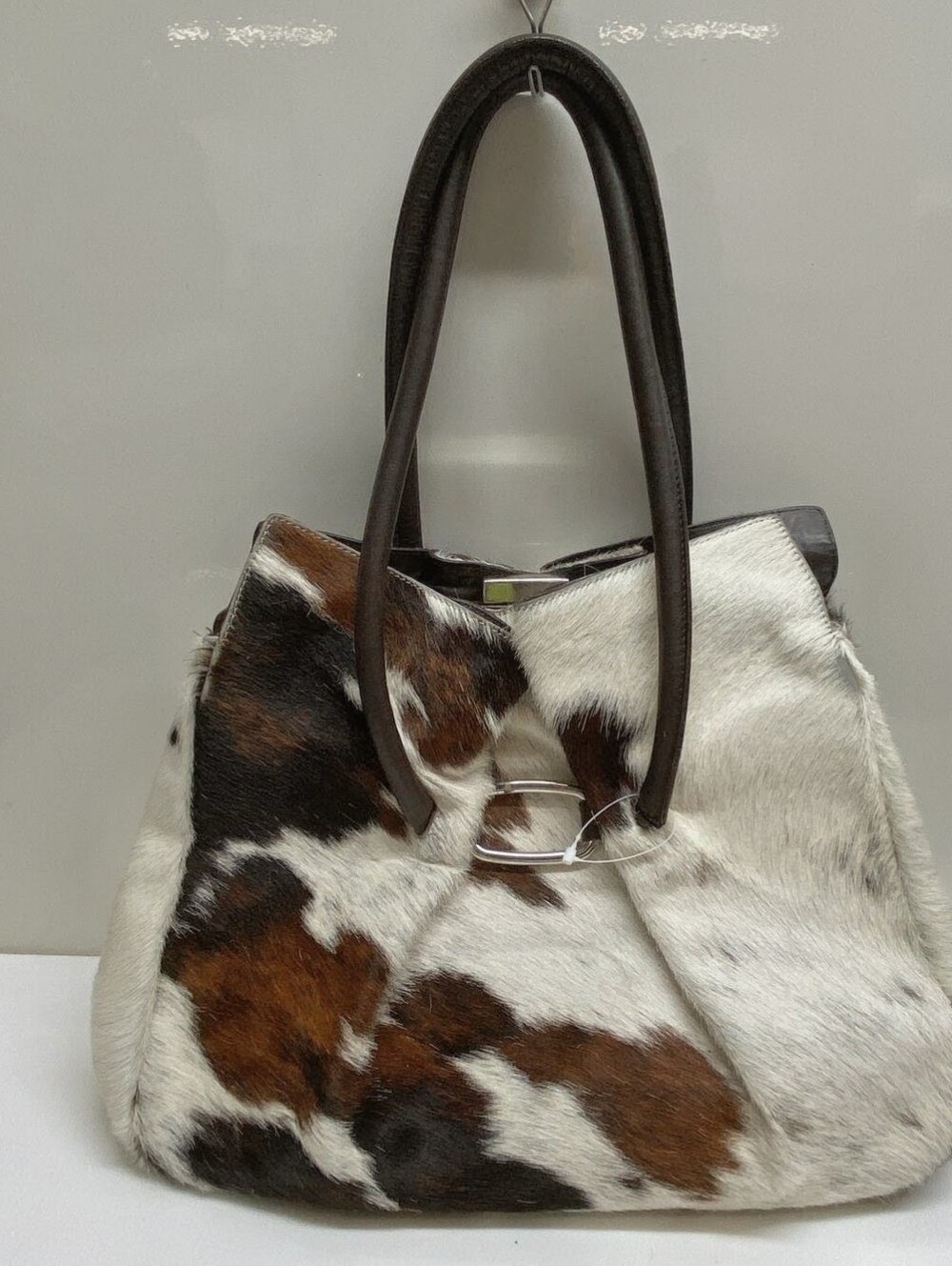 GORGEOUS $495 Piatonna Italian Calf Hair Bag Animal Print - Picture 2 of 6